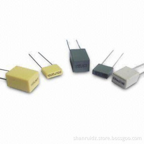Miniature Metalized Capacitors/Box, Made of Polyester Film, with Good Self-healing Effect